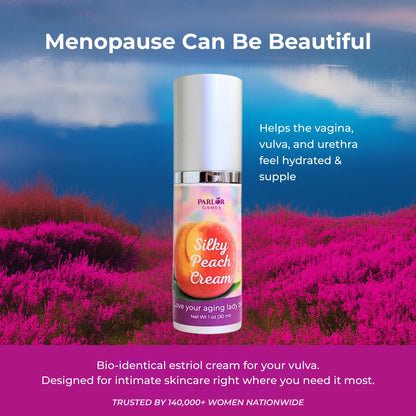 Parlor Games Silky Peach Cream Bioidentical Estriol Cream for Women